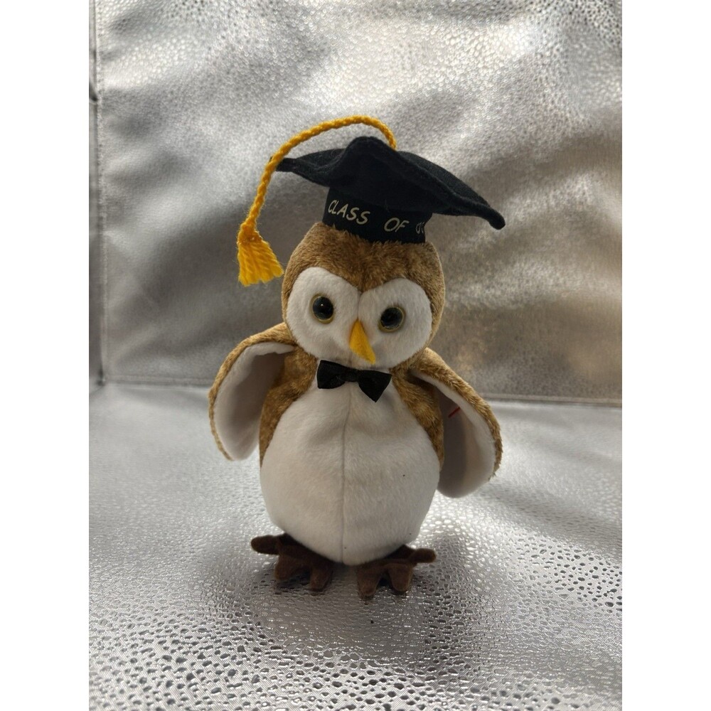 WISEST THE OWL GRADUATION BEANIE #4286 - TY BEANIE BABY MWMTS